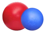 Hundeball mit glatter Oberfläche, Rot, 25 cm – Jolly Pets Push-n-Play