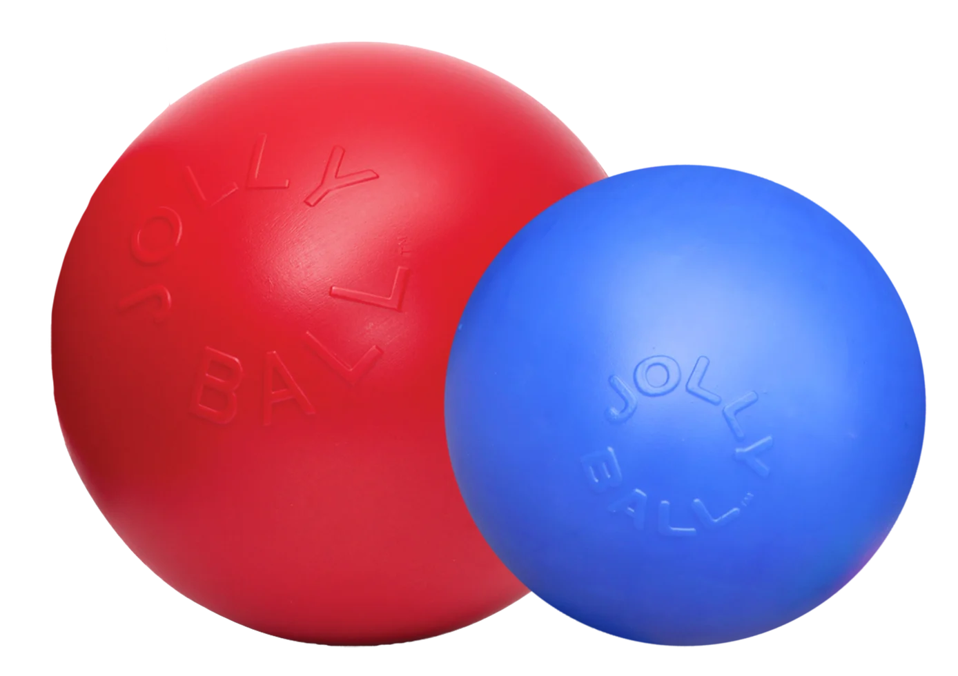 JOLL070F.png Hundeball mit glatter Oberfläche, Rot, 25 cm – Jolly Pets Push-n-Play – Bild 1
