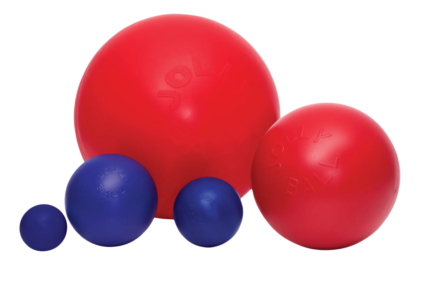 JOLL073.png Hundeball mit glatter Oberfläche, Rot, 35 cm – Jolly Pets Push-n-Play – Bild 1
