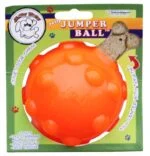 Leckerliball für Hunde aus TPR Gummi, 7,6 cm – Jolly Pets Jolly Jumper Orange S
