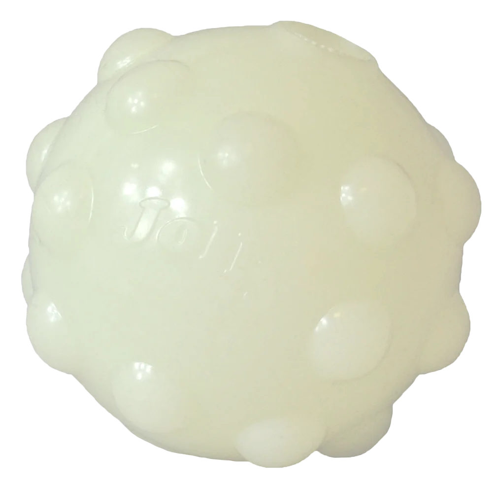 Leckerliball für Hunde aus TPR Gummi, 7,6 cm – Jolly Pets Jolly Jumper Glow in the Dark S – Bild 2
