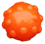 Leckerliball für Hunde aus TPR Gummi, 10 cm – Jolly Pets Jolly Jumper Orange M – Bild 2