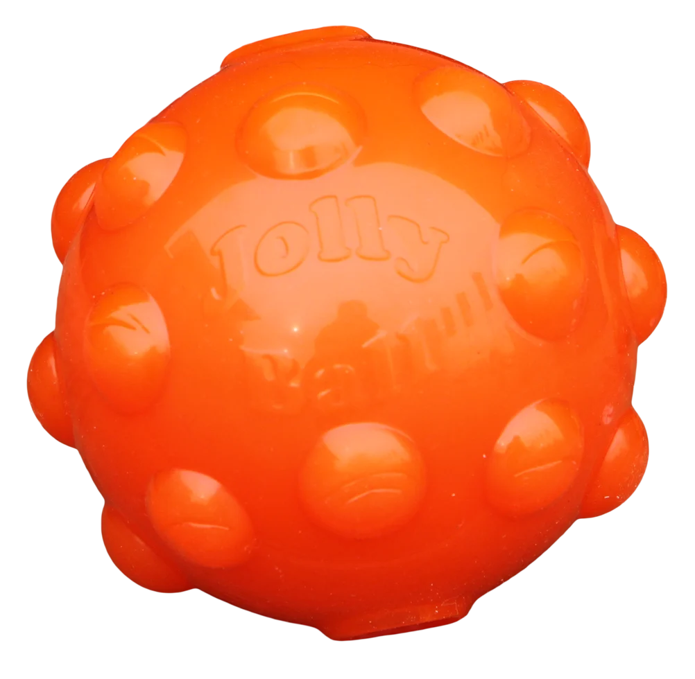 Leckerliball für Hunde aus TPR Gummi, 10 cm – Jolly Pets Jolly Jumper Orange M – Bild 2