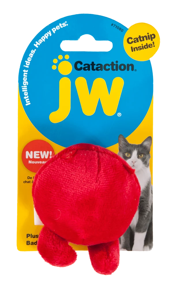 JW0471080.png Plüschspielzeug für Katzen mit Katzenminze und Glöckchen, 7 x 8 cm – JW Cataction Bad & Good Cuz – Bild 1