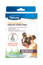 Kotbeutel zum Zuknoten, 24 Stück, 31 x 33 cm – Petmate Clean Response Easy-Tie Waste Bags