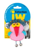 Spielrabe für Katzen mit Katzenminze und Glöckchen, 12 x 7 cm – JW Cataction Raven Toy