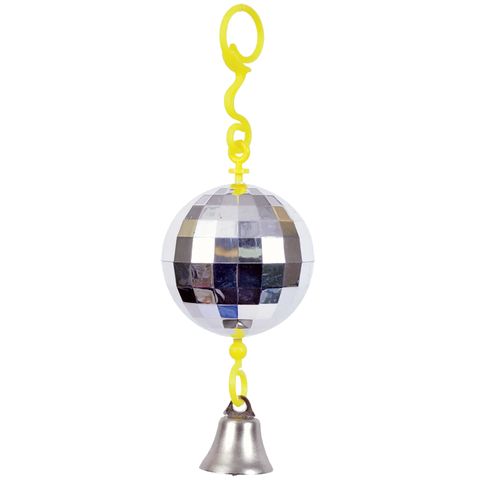 Discokugel für Vögel mit Glöckchen – JW Activitoy Disco Ball – Bild 2
