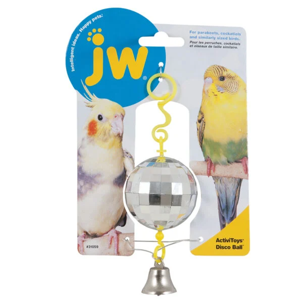 Discokugel für Vögel mit Glöckchen – JW Activitoy Disco Ball