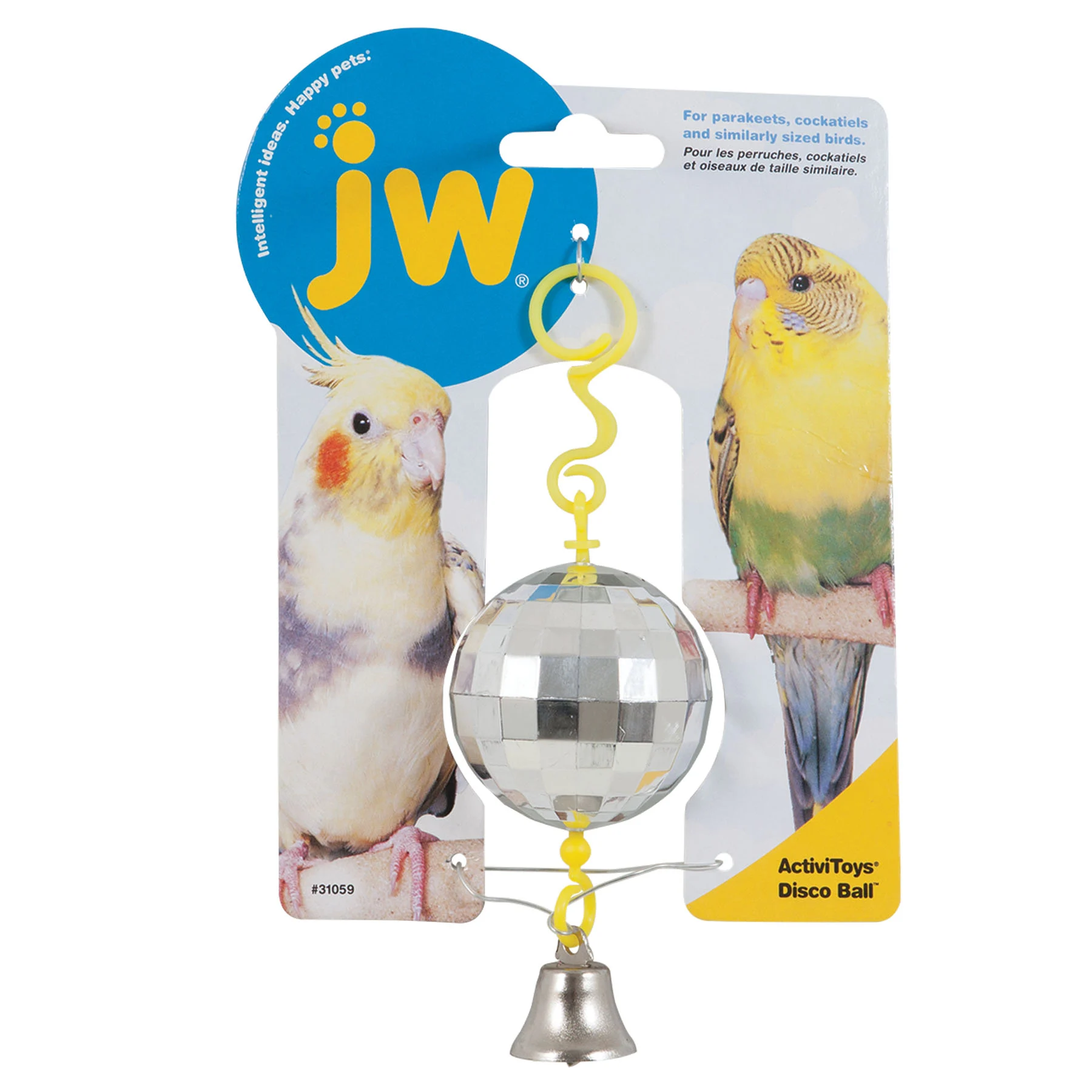 Discokugel für Vögel mit Glöckchen – JW Activitoy Disco Ball – Bild 1