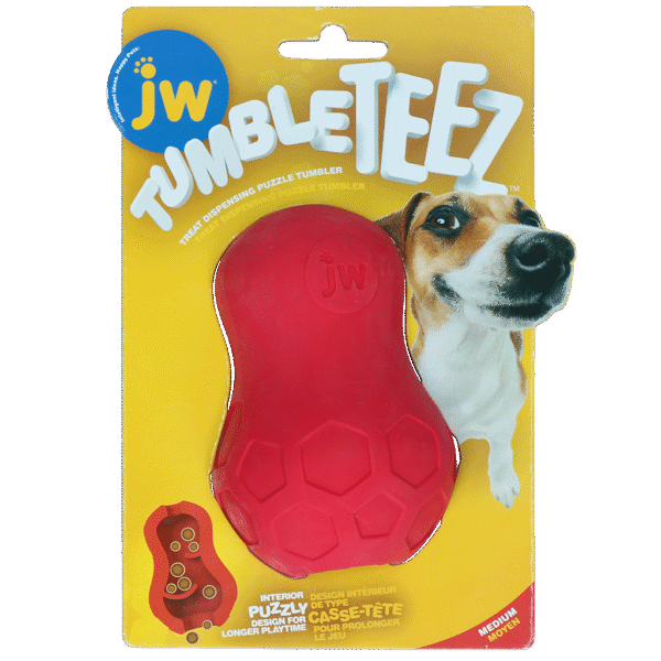 Gummispielzeug für Hunde mit Leckerli – JW Tumble Teez