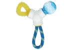 Welpen Spielzeug mit Seil, Beißring und Ball, 21 x 20 x 6 cm – JW Puppy Connects – Bild 2