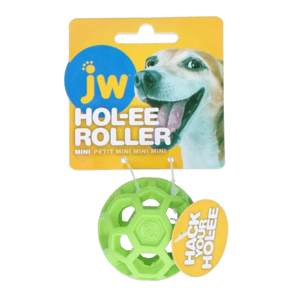 Hundeball aus Naturkautschuk für Leckerlis, 5 cm, Grün – JW Hol-ee Roller