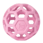 Hundeball aus Naturkautschuk für Snacks, 9 cm, Rosa – JW Hol-ee Roller Small – Bild 2