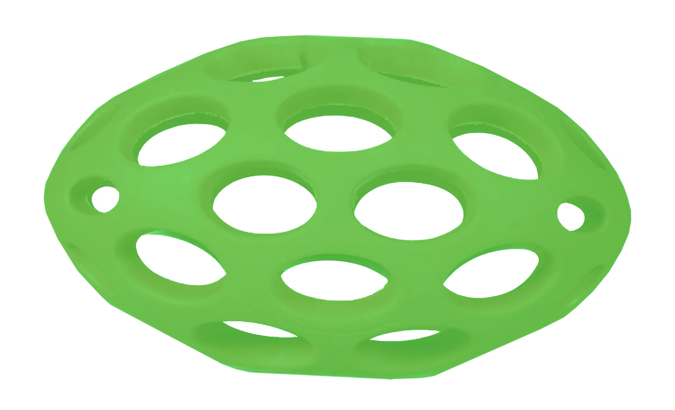 Hundefußball aus Gummi für Leckerlis Medium, ca. 14,5 x 8,5 cm – JW Hol-ee Football – Bild 4