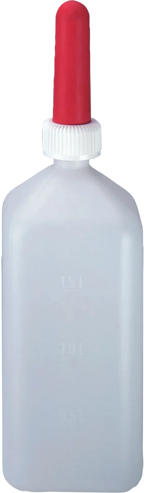 Kälbertränkeflasche mit Sauger, 2 l – Bild 1