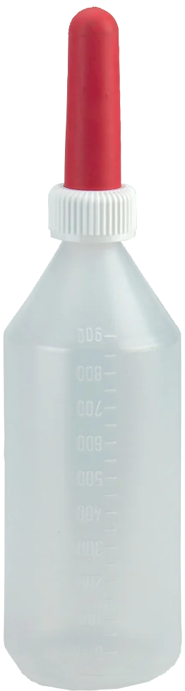 Kälbertränkeflasche mit Sauger, 1 l – Bild 1