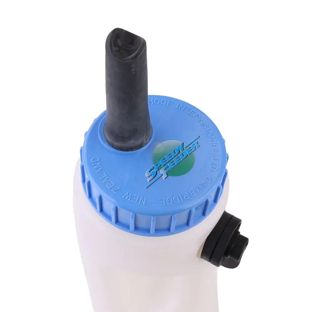 Kälbertränkeflasche mit 3 Trinkgeschwindigkeiten und Big Softy Sauger, 2,5 l – Shoof Speedy Feeder Calf Feeder – Bild 2