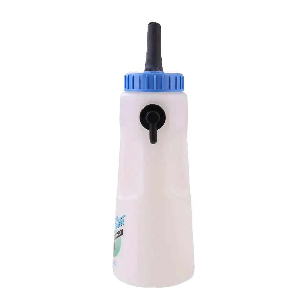 Kälbertränkeflasche mit 3 Trinkgeschwindigkeiten und Big Softy Sauger, 2,5 l – Shoof Speedy Feeder Calf Feeder – Bild 3