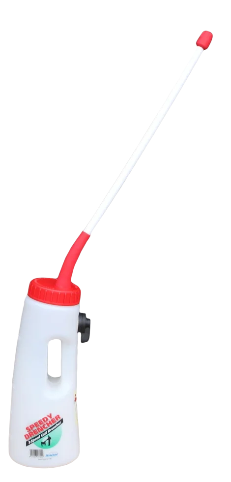 KALF0012C.png Kälbertränkeflasche mit Sondenschlauch, 48 cm, 2,5 l – Shoof Speedy Drencher – Bild 1