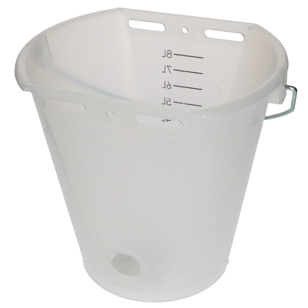 Kälbertränkeeimer Transparent Weiß mit Skala, 8 l – Bild 4