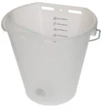 Kälbertränkeeimer Transparent Weiß mit Skala, 8 l