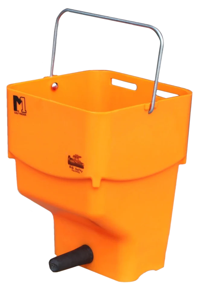 Oranger Tränkeeimer für Kälber mit Sauger, 5 l – Shoof Kalf Feeder M1