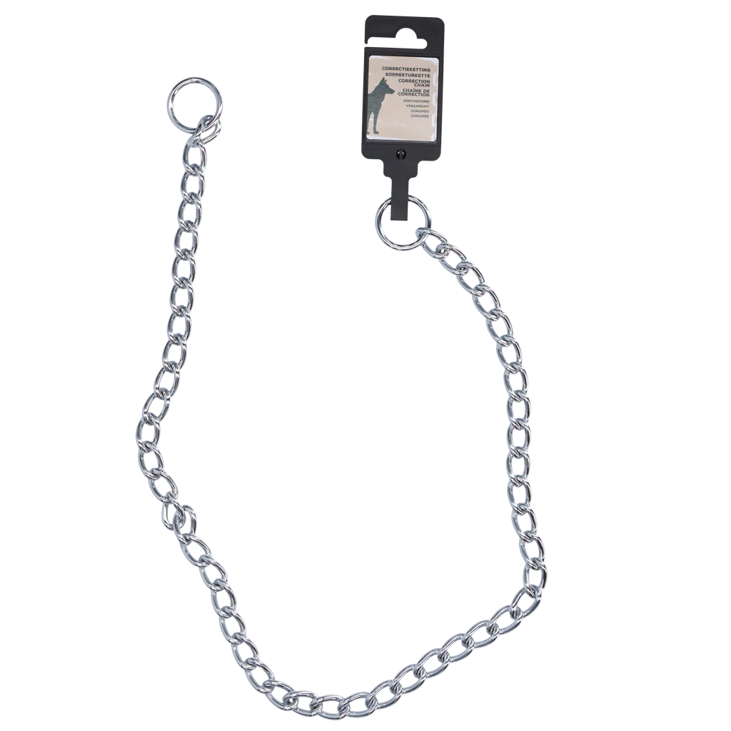 KETT0055K.png Korrekturhalskette für Hunde, verchromt, 80 cm x 4 mm – Hofman Animal Care – Bild 1