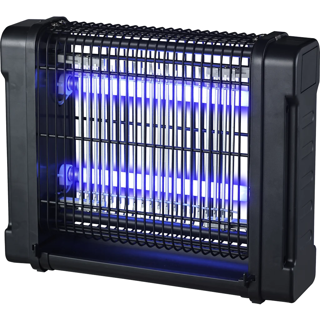 Insektenlampe mit UV-A und Elektrofanggitter, 2 x 6 W – Knock Pest Insect Killer – Bild 1