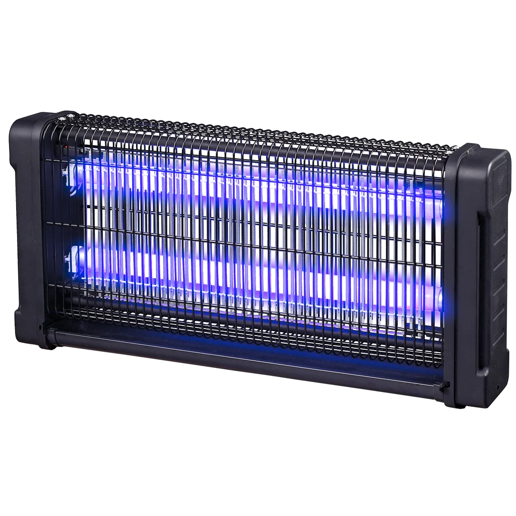 Insektenlampe mit UV-A und Elektrogitter, 2 x 15 W – Knock Pest Insect Killer – Bild 1