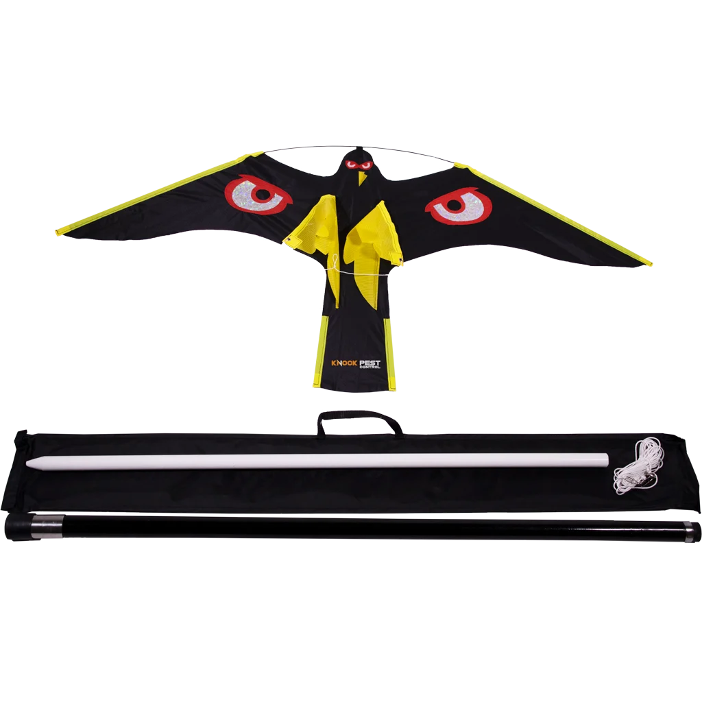 Vogelabwehr Drachen mit 7 m Glasfasermast – Knock Pest Bird Bouncer – Bild 1