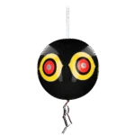 Schreckballon für Vögel mit Aufhängeschnur, Schwarz, Ø 40 cm – Knock Pest