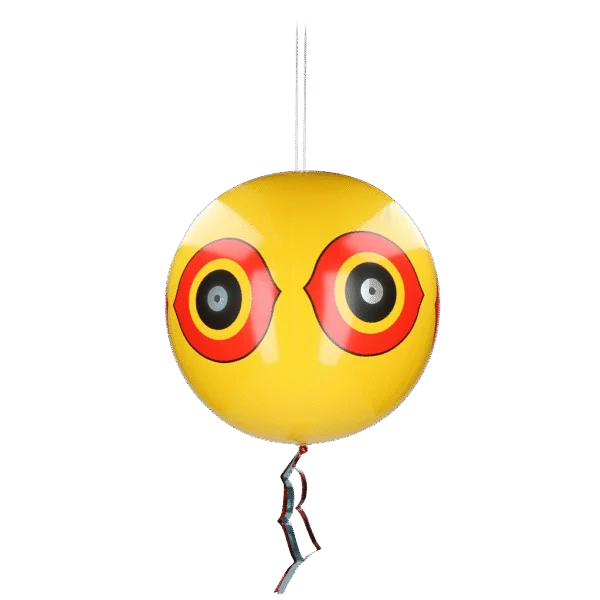 Vogelschreckballon mit Aufhängeschnur, Gelb, Ø 40 cm – Knock Pest