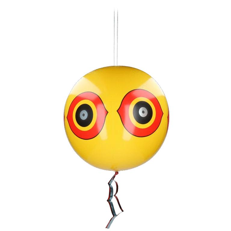Vogelschreckballon mit Aufhängeschnur, Gelb, Ø 40 cm – Knock Pest