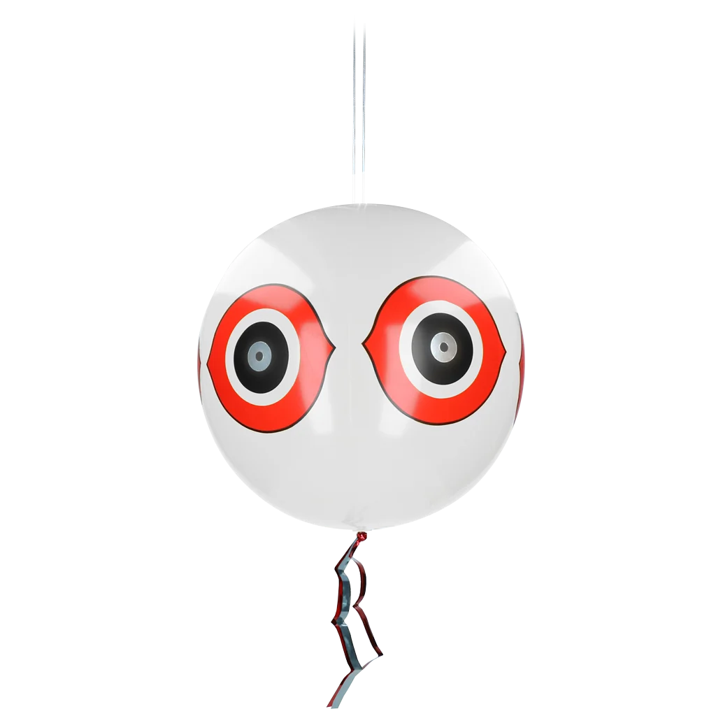 KNOC00033.png Vogelschreckballon mit Aufhängeschnur, Weiß, Ø 40 cm – Knock Pest – Bild 1