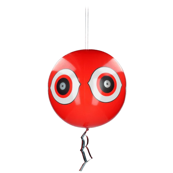 Vogelschreckballon mit Aufhängeschnur, Rot, Ø 40 cm – Knock Pest