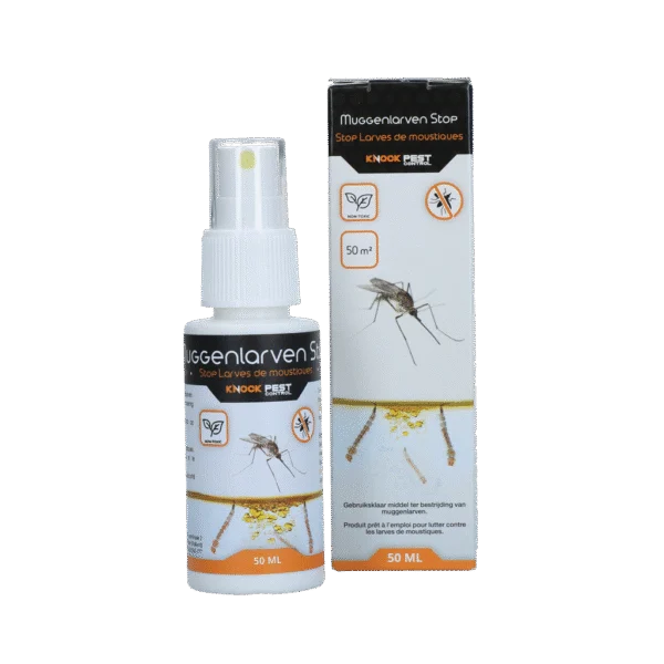 Mittel gegen Mückenlarven in stehendem Wasser, 50 ml – Knock Pest Muggenlarven Stop
