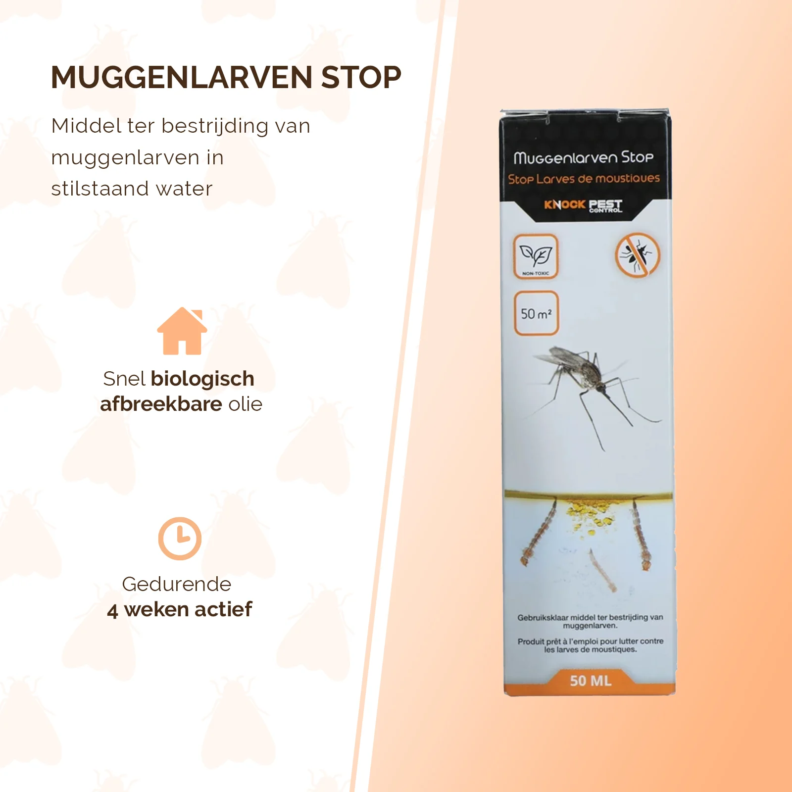 Mittel gegen Mückenlarven in stehendem Wasser, 50 ml – Knock Pest Muggenlarven Stop – Bild 2
