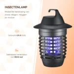 Insektenlampe mit UV-A und Elektrogitter, 5 W – Knock Pest Insect Killer – Bild 2