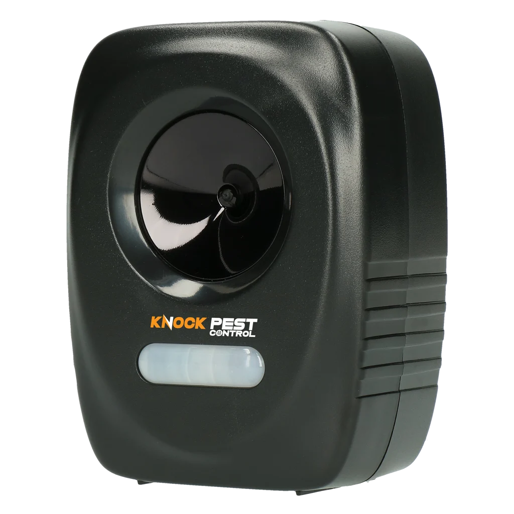 KNOC00052.png Ultraschall Tiervertreiber mit Bewegungsmelder für Garten und Grundstück – Knock Pest Animal Repeller – Bild 1
