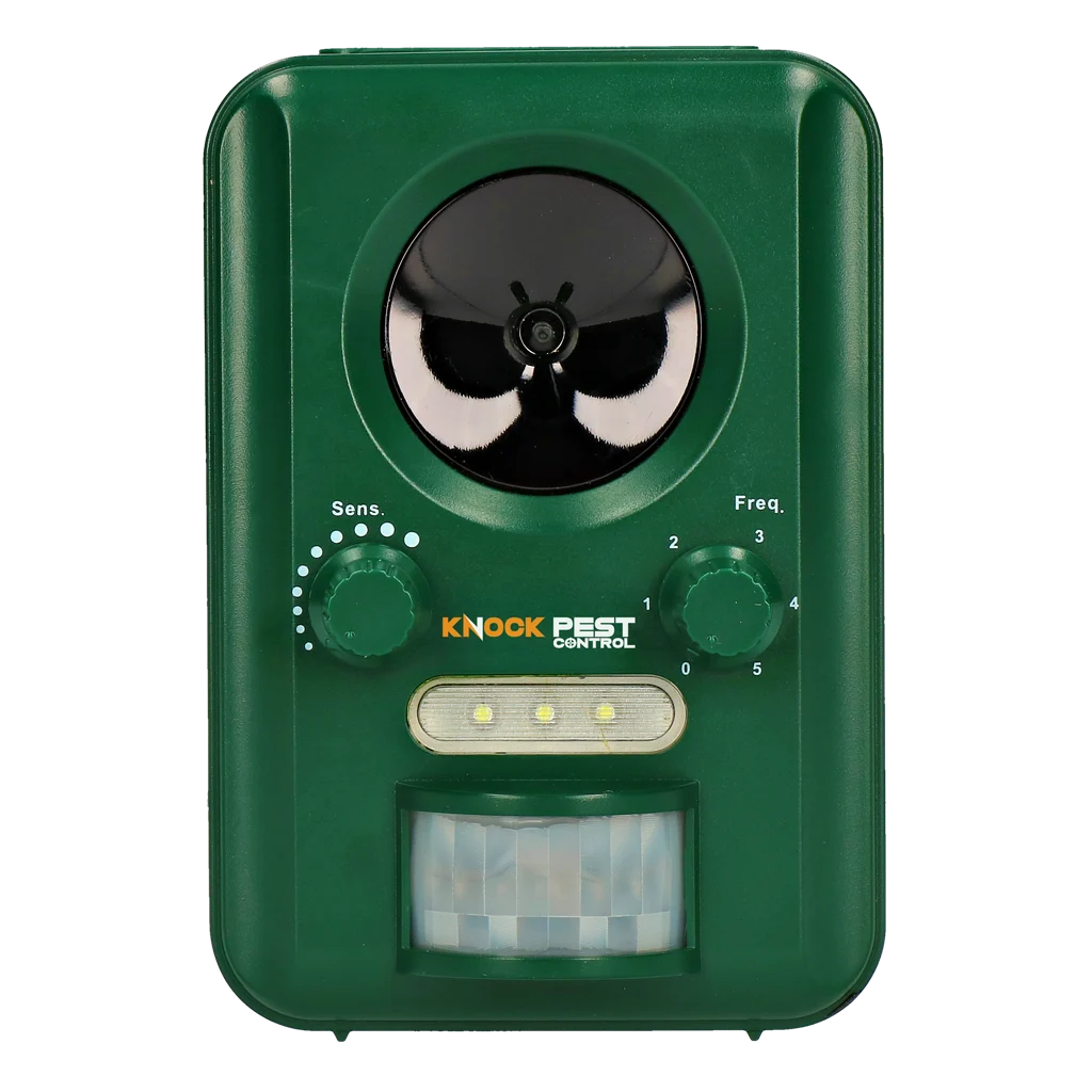 Tiervertreiber mit Solarenergie, Bewegungsmelder und Blitzlicht – Knock Pest Solar Animal Repeller – Bild 2