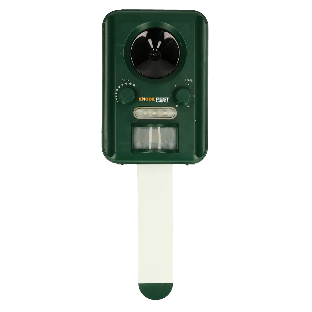 Tiervertreiber mit Solarenergie, Bewegungsmelder und Blitzlicht – Knock Pest Solar Animal Repeller – Bild 3