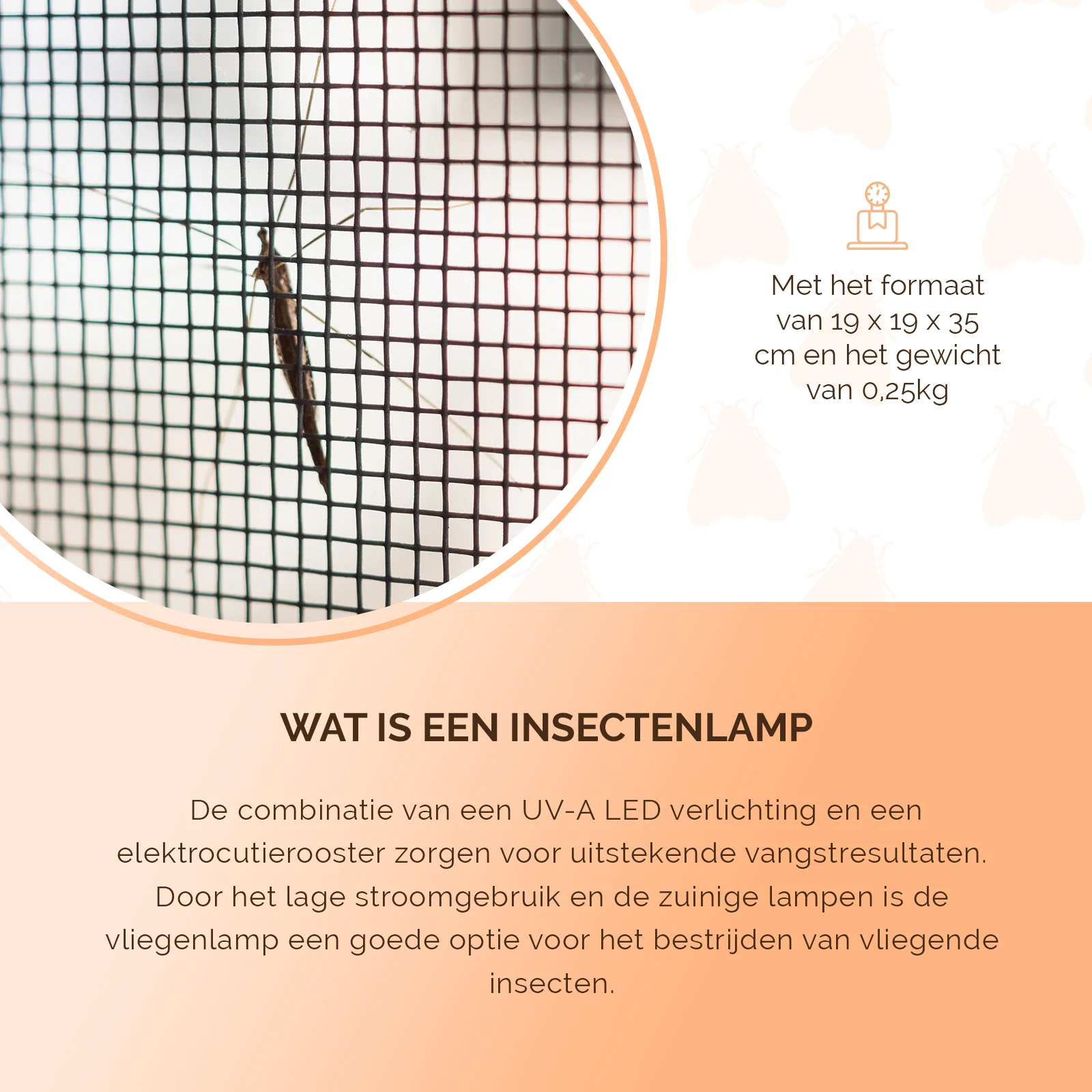 Insektenlampe mit UV-A und Elektrogitter, 18 W – Knock Pest Insect Killer – Bild 5