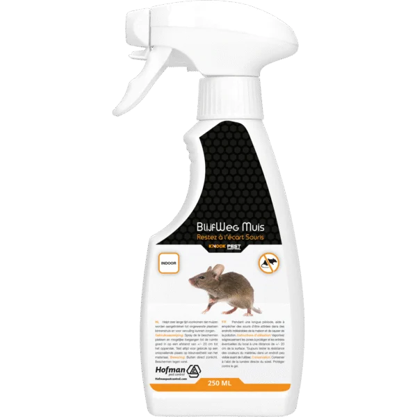 Mäuseabwehrspray für Innenräume, 250 ml – Knock Pest BlijfWeg Muis