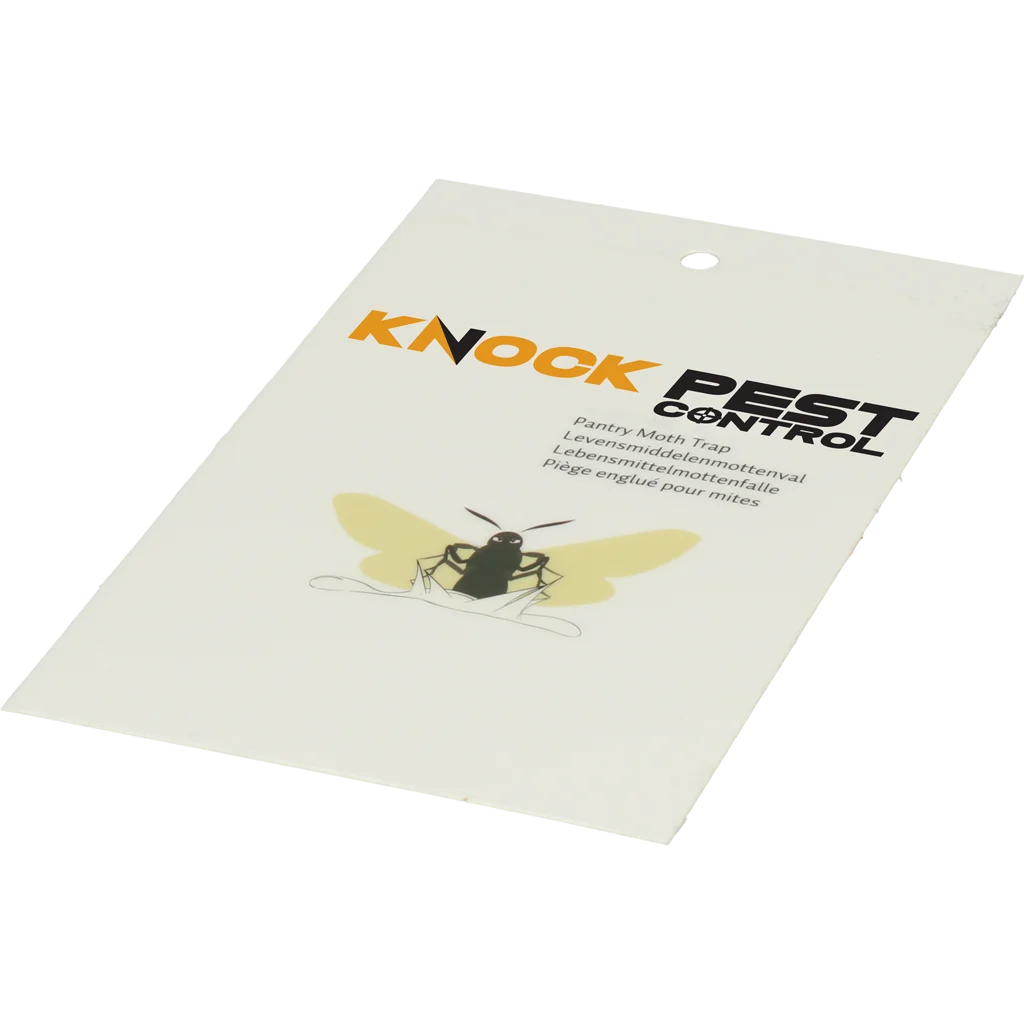 Lebensmittelmottenfalle mit Pheromon und Klebestreifen, 2 Klebefallen – Knock Pest Flach – Bild 3