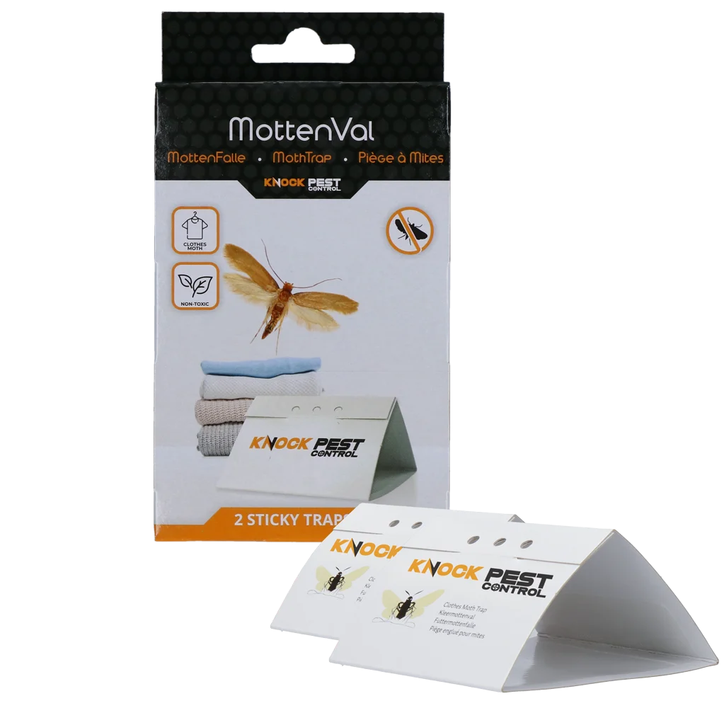KNOC00114.png Kleidermottenfalle mit Pheromon, 2 Klebefallen – Knock Pest Delta – Bild 1