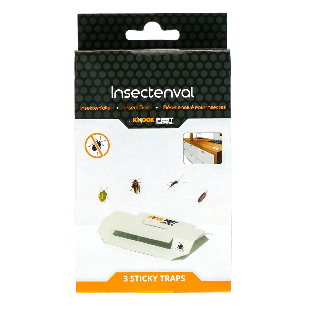 Schabenfalle mit Lockstoff und Klebestreifen, klein, 3 Stück – Knock Pest – Bild 1