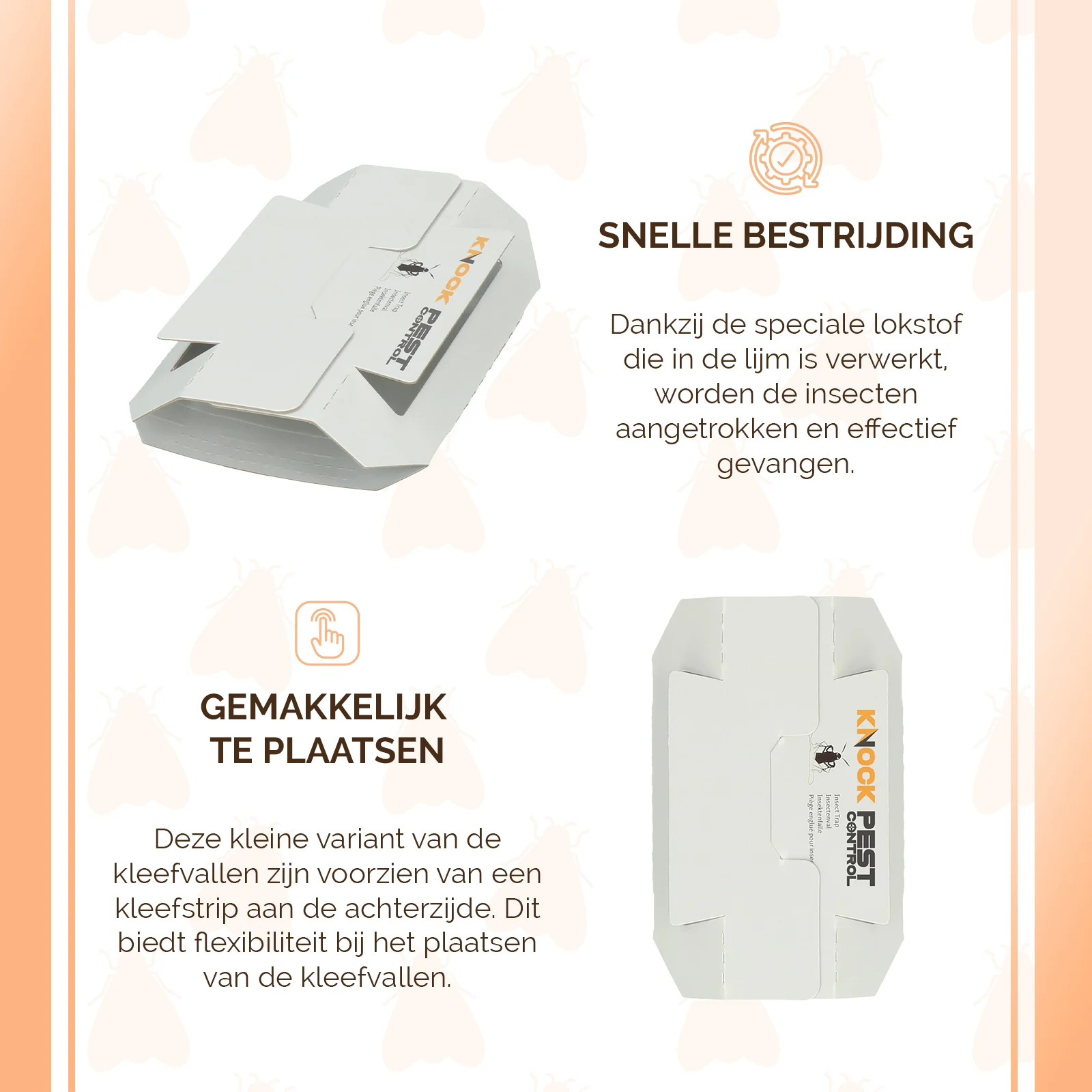 Schabenfalle mit Lockstoff und Klebestreifen, klein, 3 Stück – Knock Pest – Bild 6