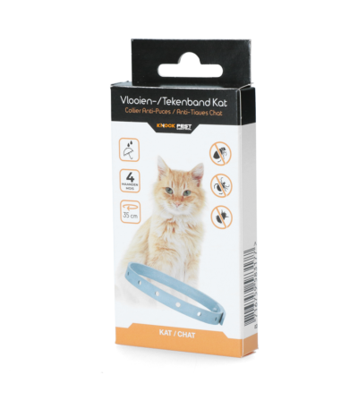 Zeckenhalsband für Katzen gegen Flöhe, 33 cm, Niederländisch und Französisch – Knock Pest