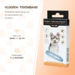 Zeckenhalsband für Hunde gegen Flöhe, 33 cm, Deutsch und Englisch – Knock Pest – Bild 2