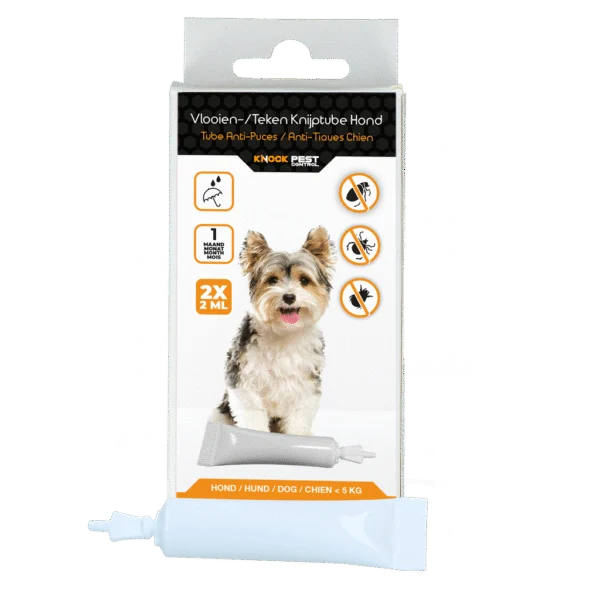 Floh Spot on für Hunde unter 5 kg, gegen Zecken, 2 x 2 ml – Knock Pest